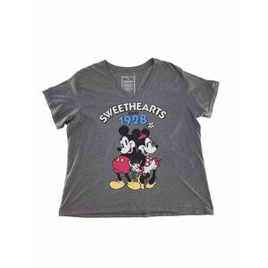 Disney Mickey Mouse‎ & Minnie Mouse Plus Size  Sweathearts T-Shirt Travel Sz 3x